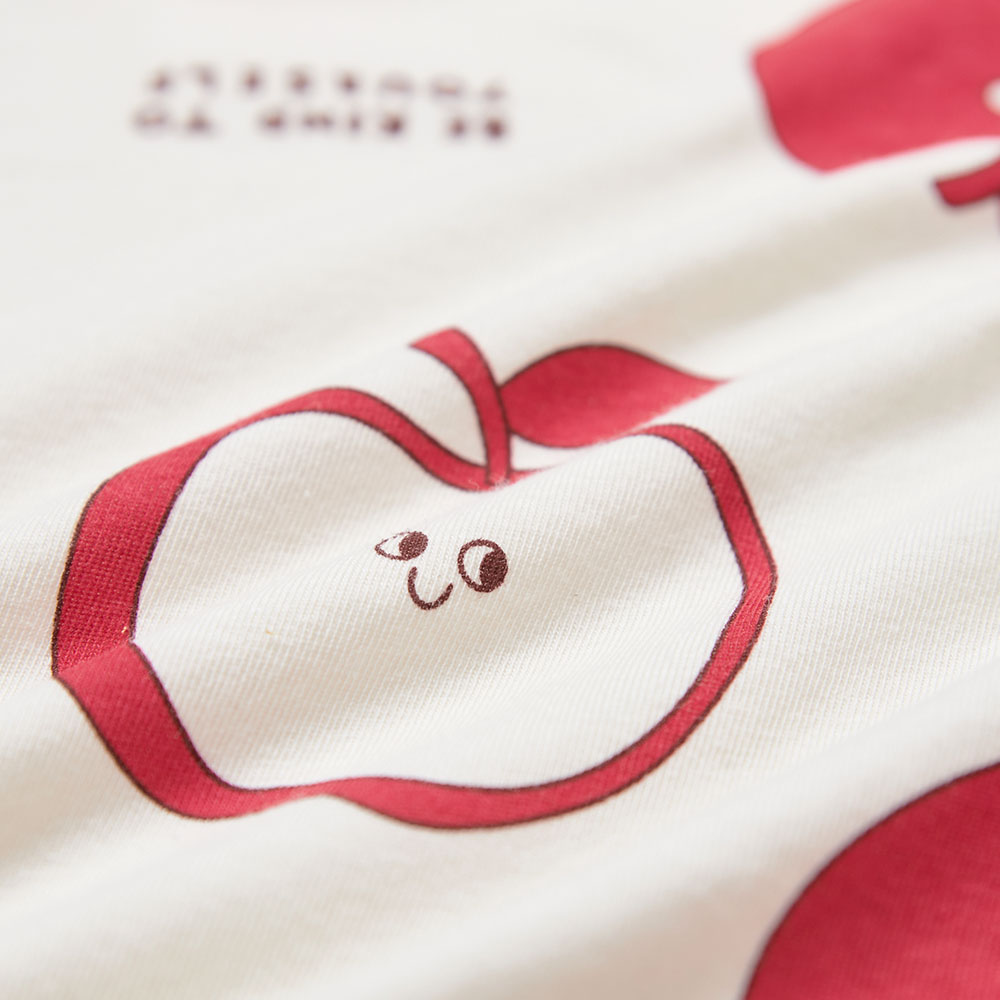 新生兒 Q彈棉質蝴蝶衣-蘋果