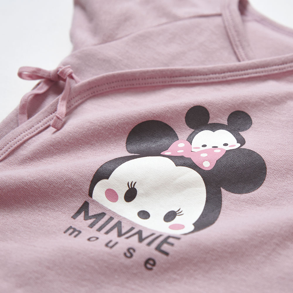 新生兒迪士尼蓄熱保溫長袖包屁衣-米妮與米奇