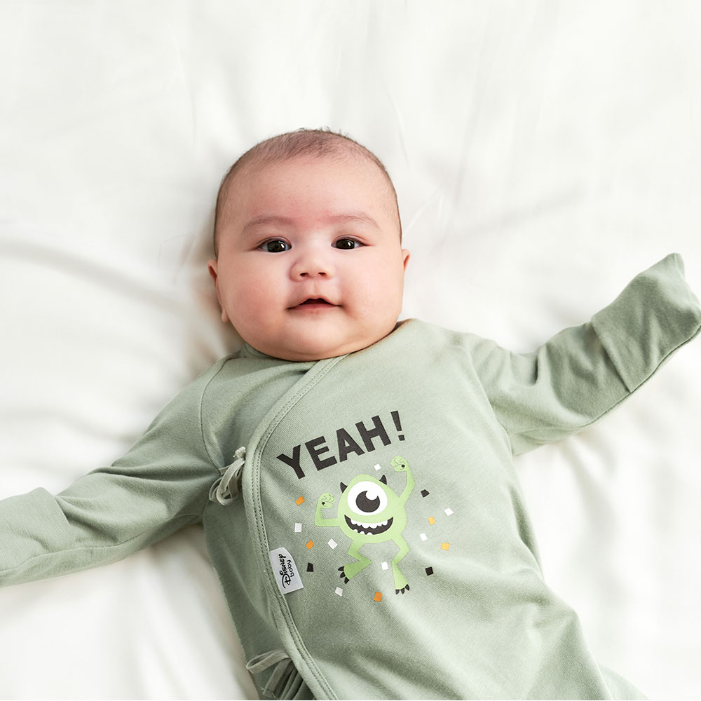 新生兒 迪士尼蓄熱保溫蝴蝶衣-大眼仔