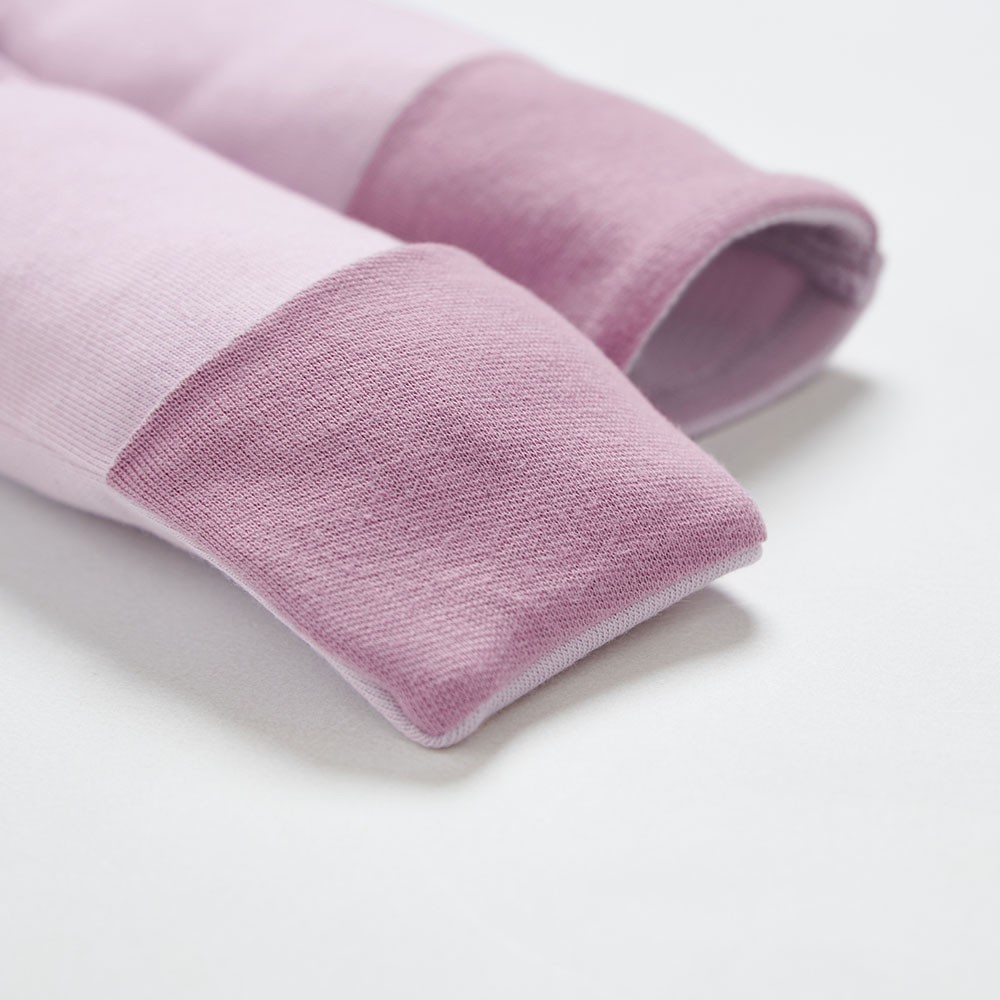 新生兒撞色拉鍊長袖連身衣