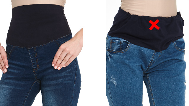 薄燈芯絨直筒孕婦寬褲