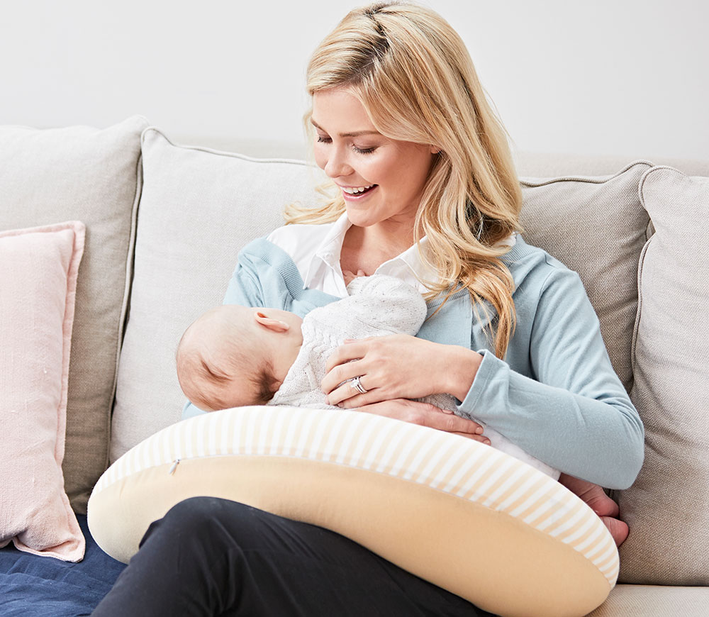 翻領拼接孕哺上衣