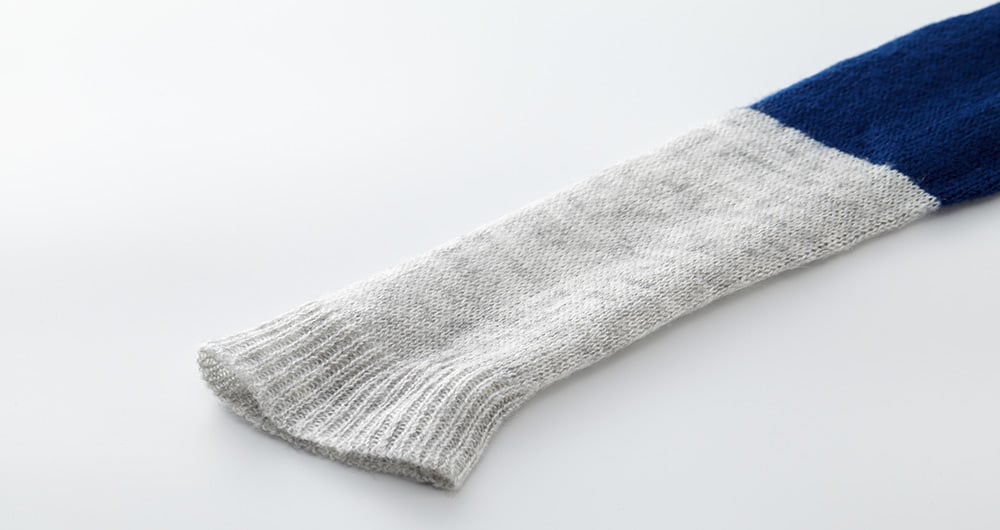 撞色雙層孕哺針織衫