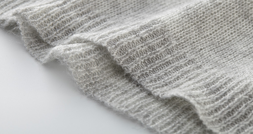 撞色雙層孕哺針織衫