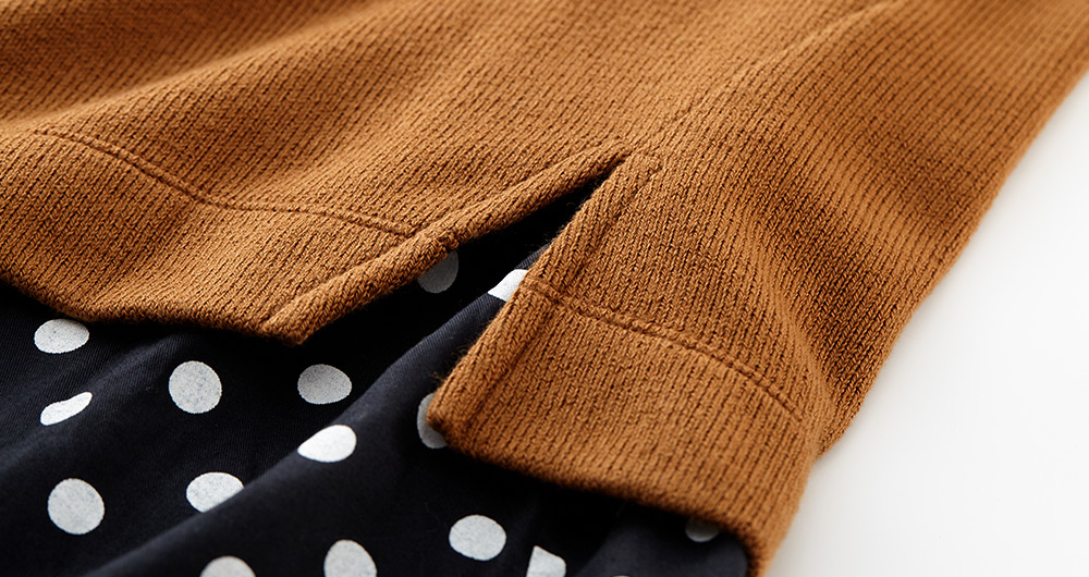 仿針織雙層孕哺上衣衫