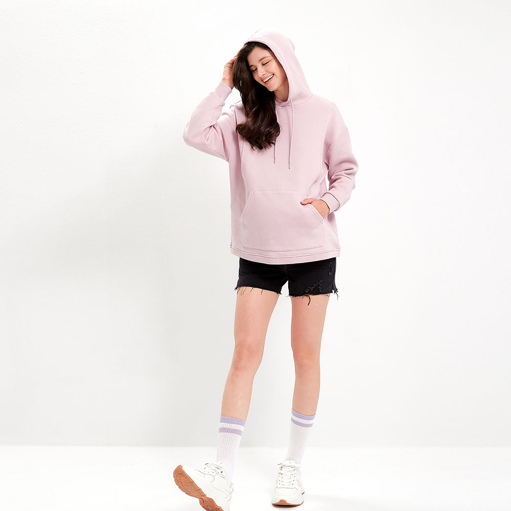 連帽刷毛寬鬆孕哺上衣 連帽刷毛寬鬆孕哺上衣
