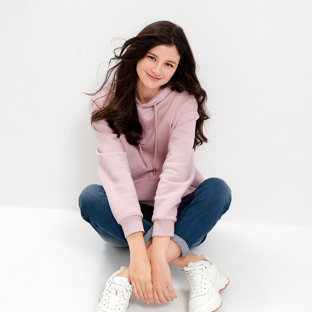 連帽刷毛寬鬆孕哺上衣 連帽刷毛寬鬆孕哺上衣
