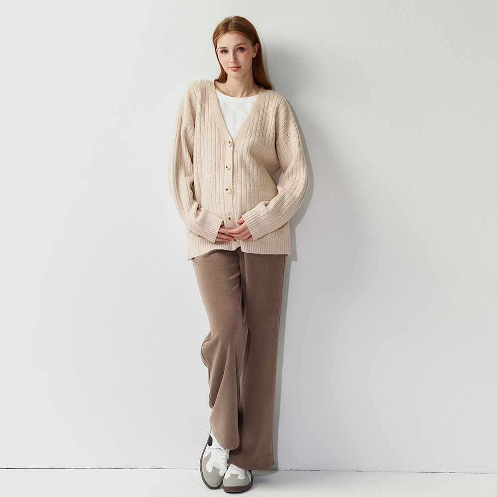 V領開襟孕哺針織衫(兩穿)