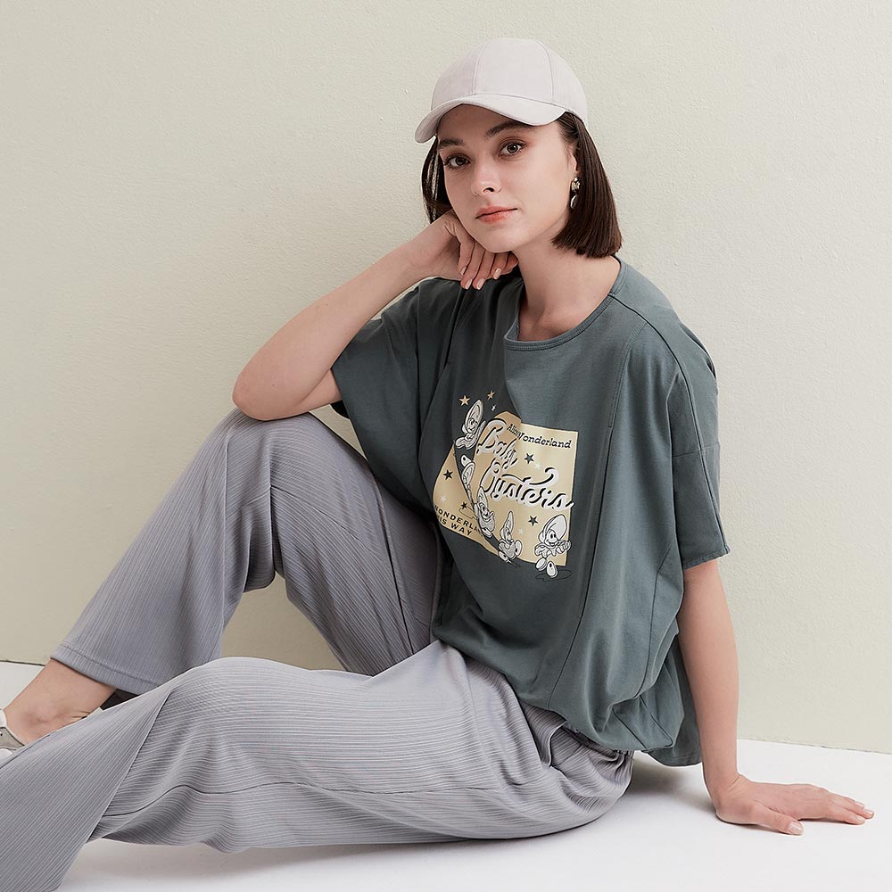 迪士尼愛麗絲夢遊仙境寬鬆孕哺上衣