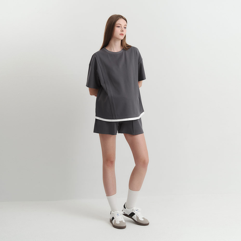 涼感休閒寬版孕哺上衣