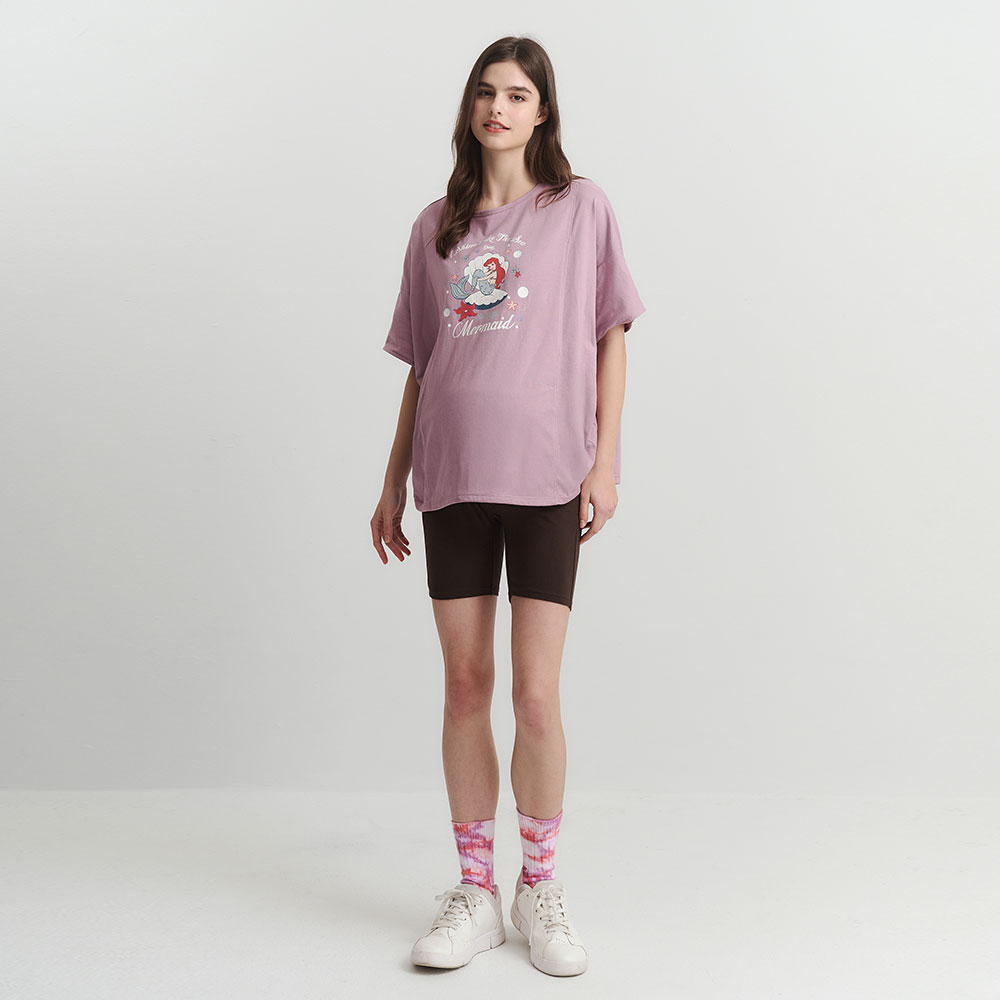 迪士尼小美人魚寬鬆孕哺罩衫