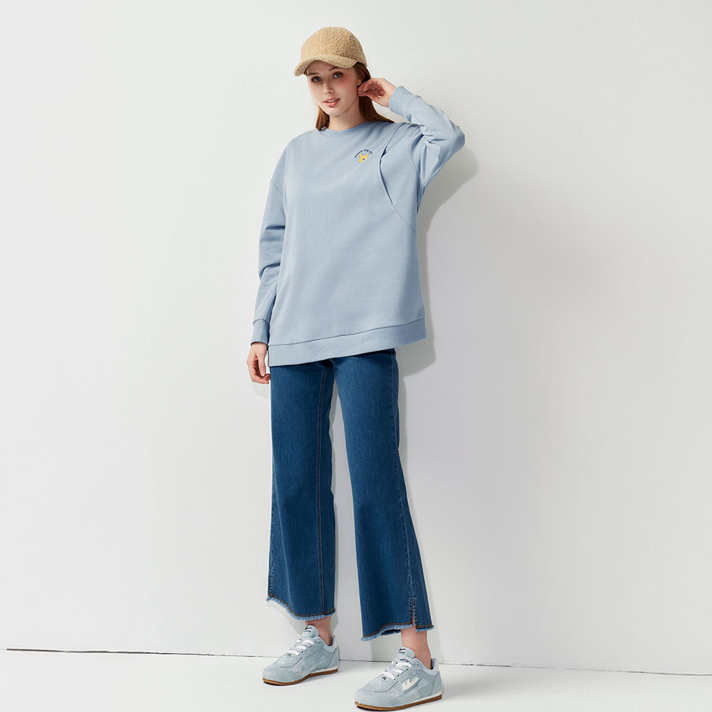 迪士尼小熊維尼長版孕哺上衣