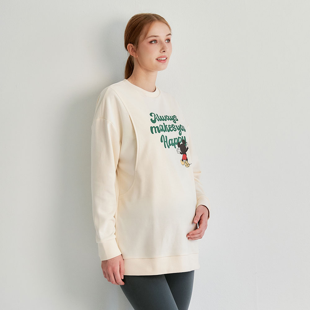 迪士尼米奇長版孕哺上衣