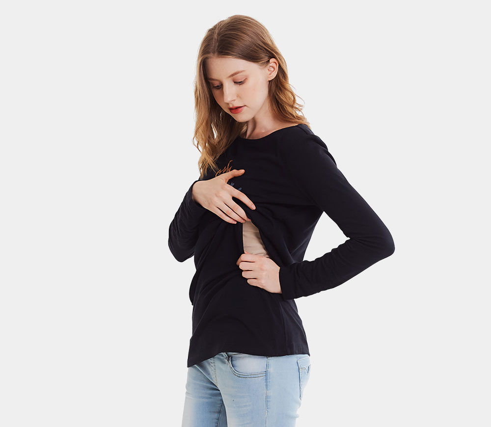 基本款圖案哺乳T 恤