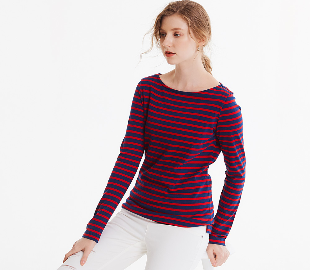 基本款寬領哺乳T 恤