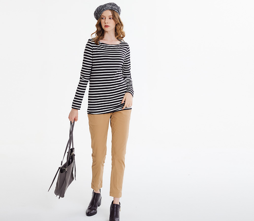 基本款寬領哺乳T 恤