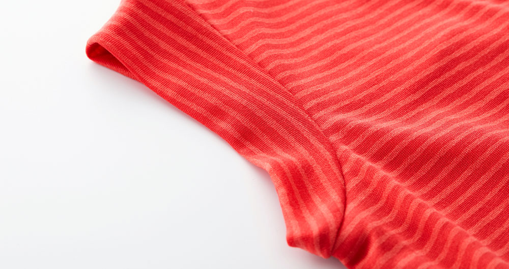 隱形橫紋孕哺洋裝