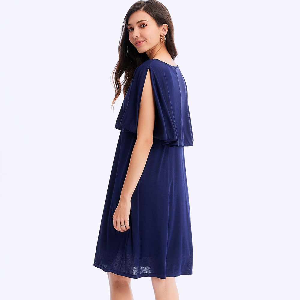 冰涼飄逸孕哺洋裝