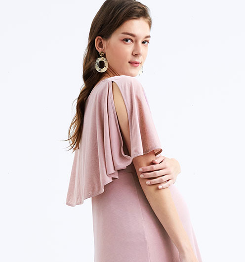 冰涼飄逸孕哺洋裝