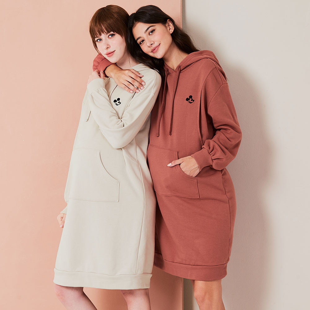 迪士尼米奇寬鬆連帽孕哺洋裝