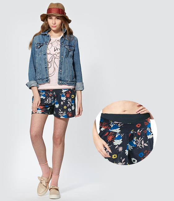 迪士尼印花孕婦褲裙