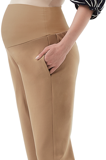 彈力修身錐形孕婦褲