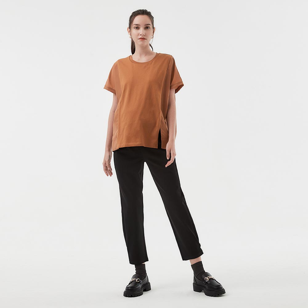 彈力修身錐形孕婦褲