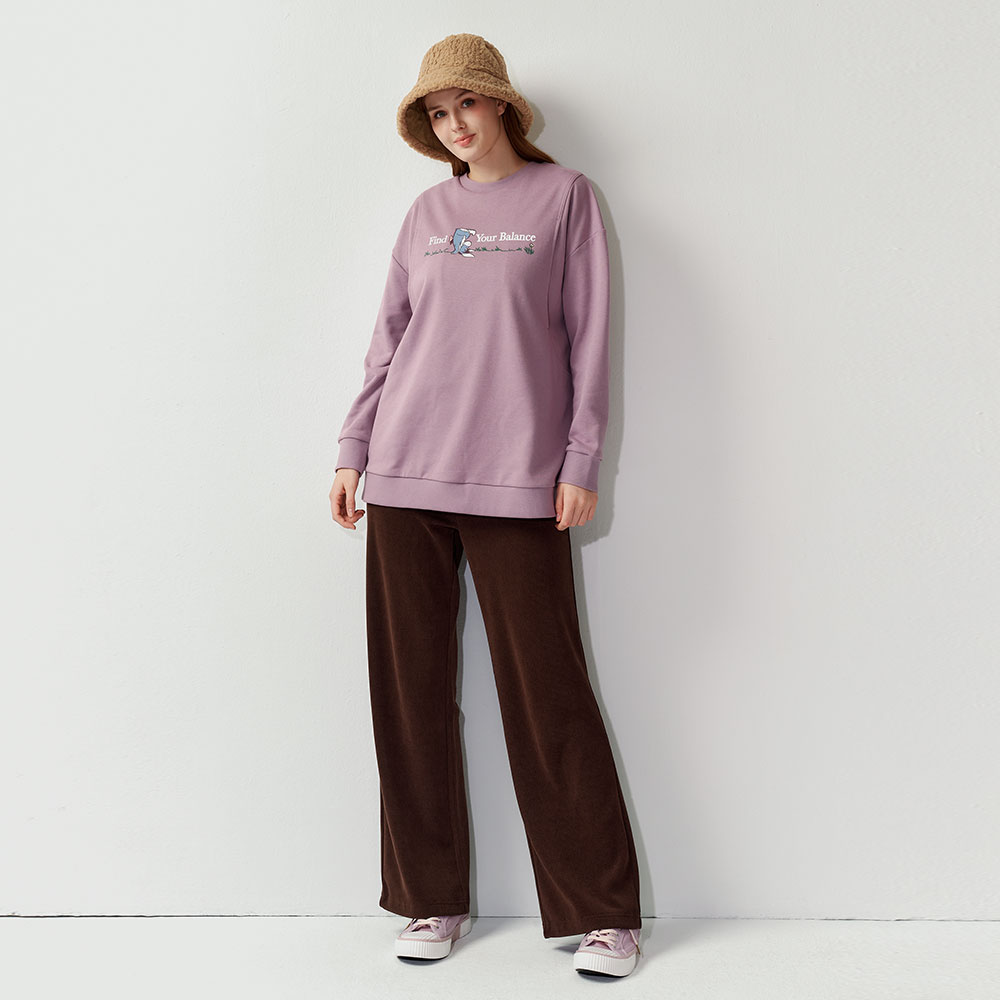 薄燈芯絨直筒孕婦寬褲