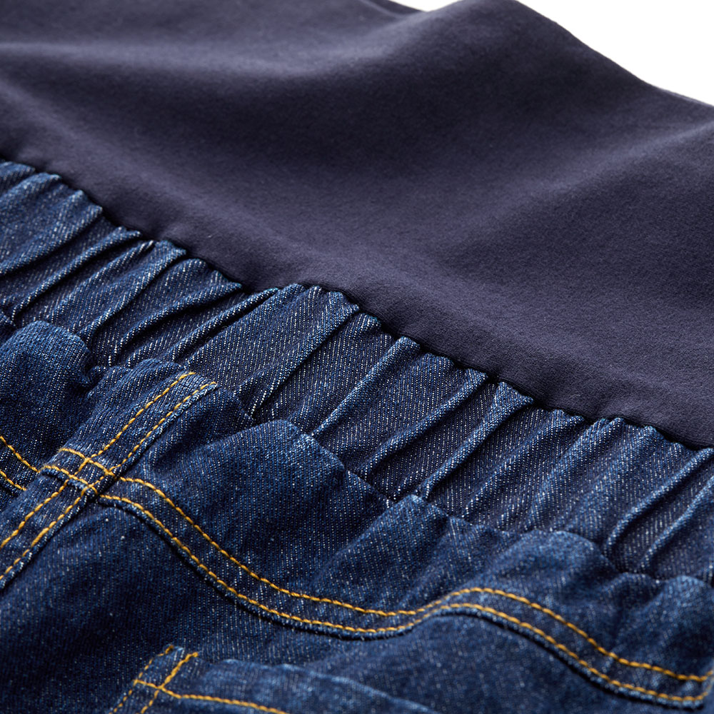 刷白抓破抽鬚牛仔孕婦短褲