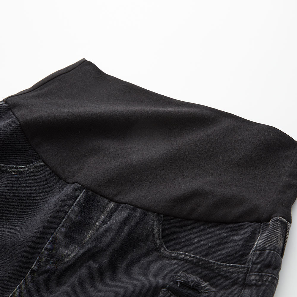 抽鬚割破牛仔孕婦短褲 抽鬚割破牛仔孕婦短褲