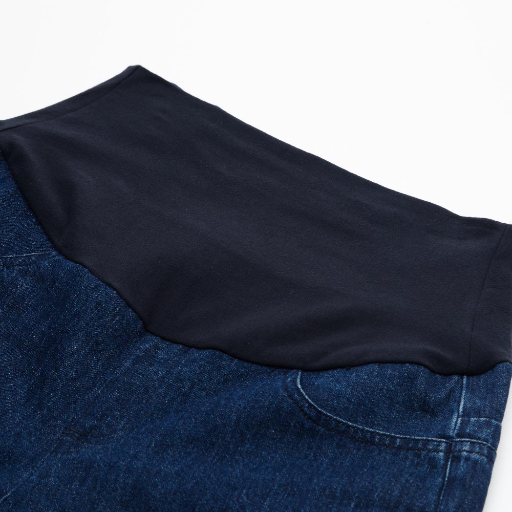 舒適A字牛仔孕婦短褲 舒適A字牛仔孕婦短褲