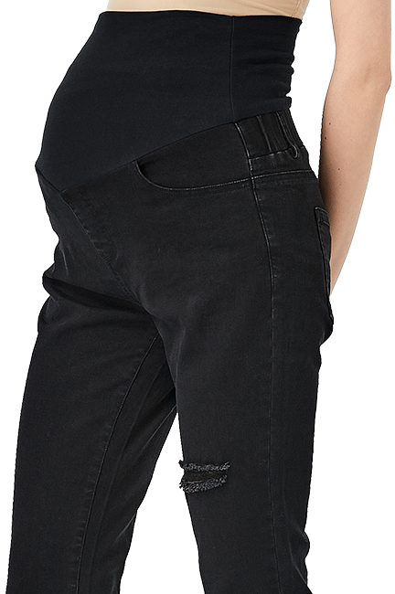 顯瘦割破牛仔孕婦褲