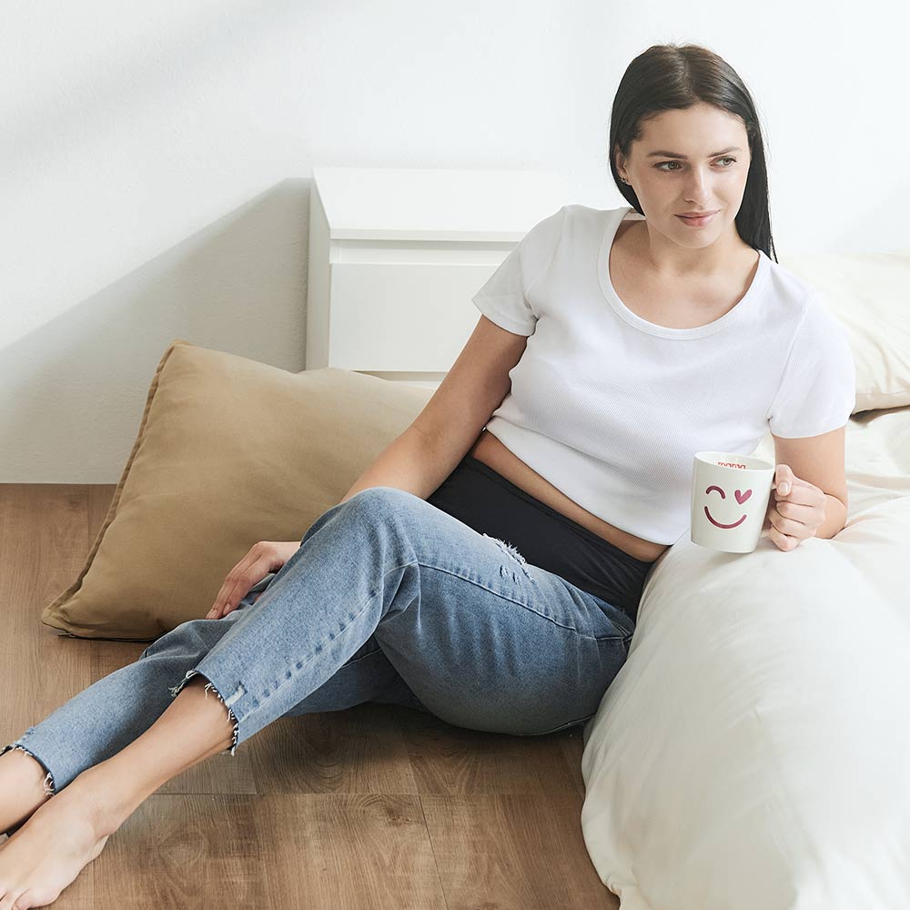 修身男友牛仔孕婦褲