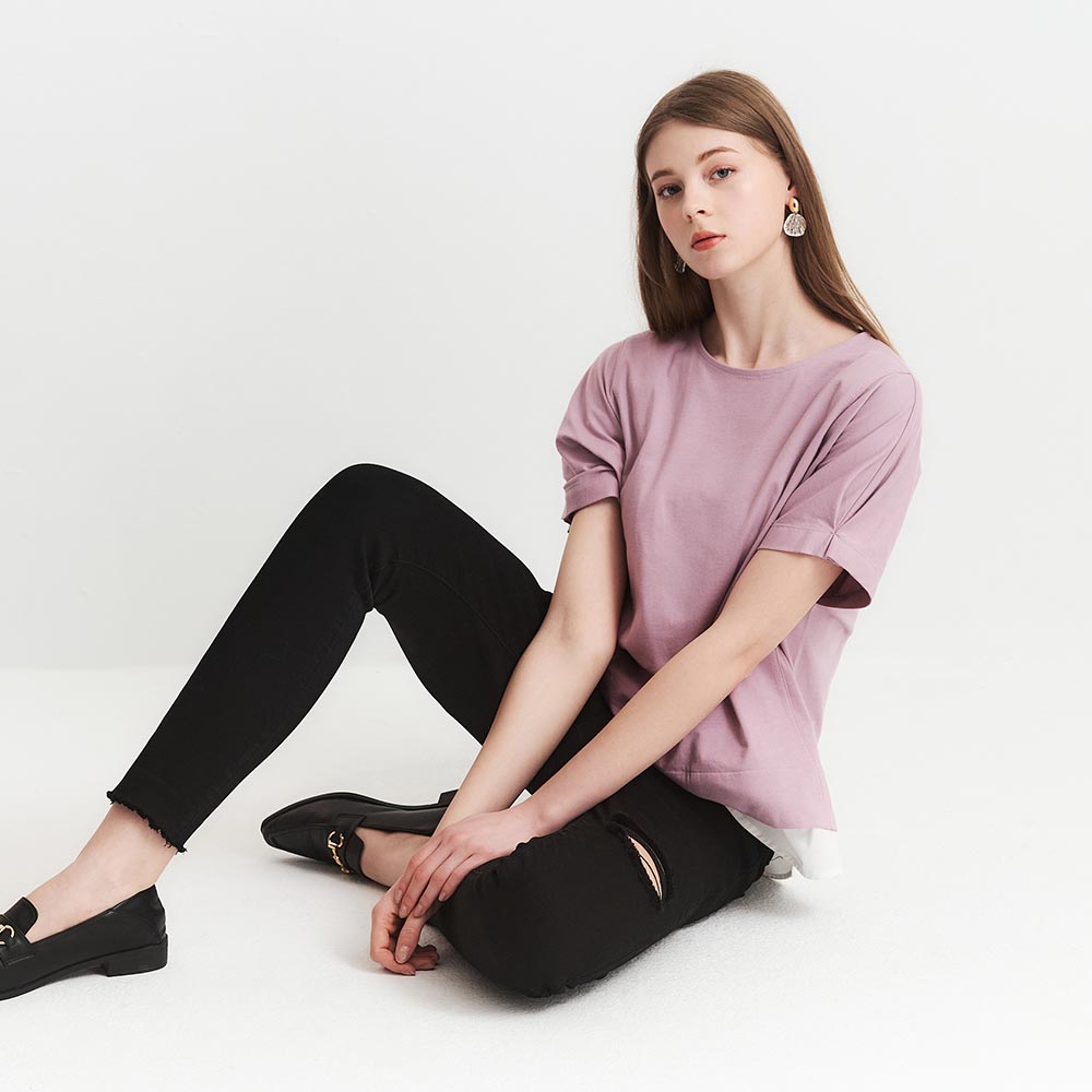 彈力顯瘦割破牛仔孕婦褲