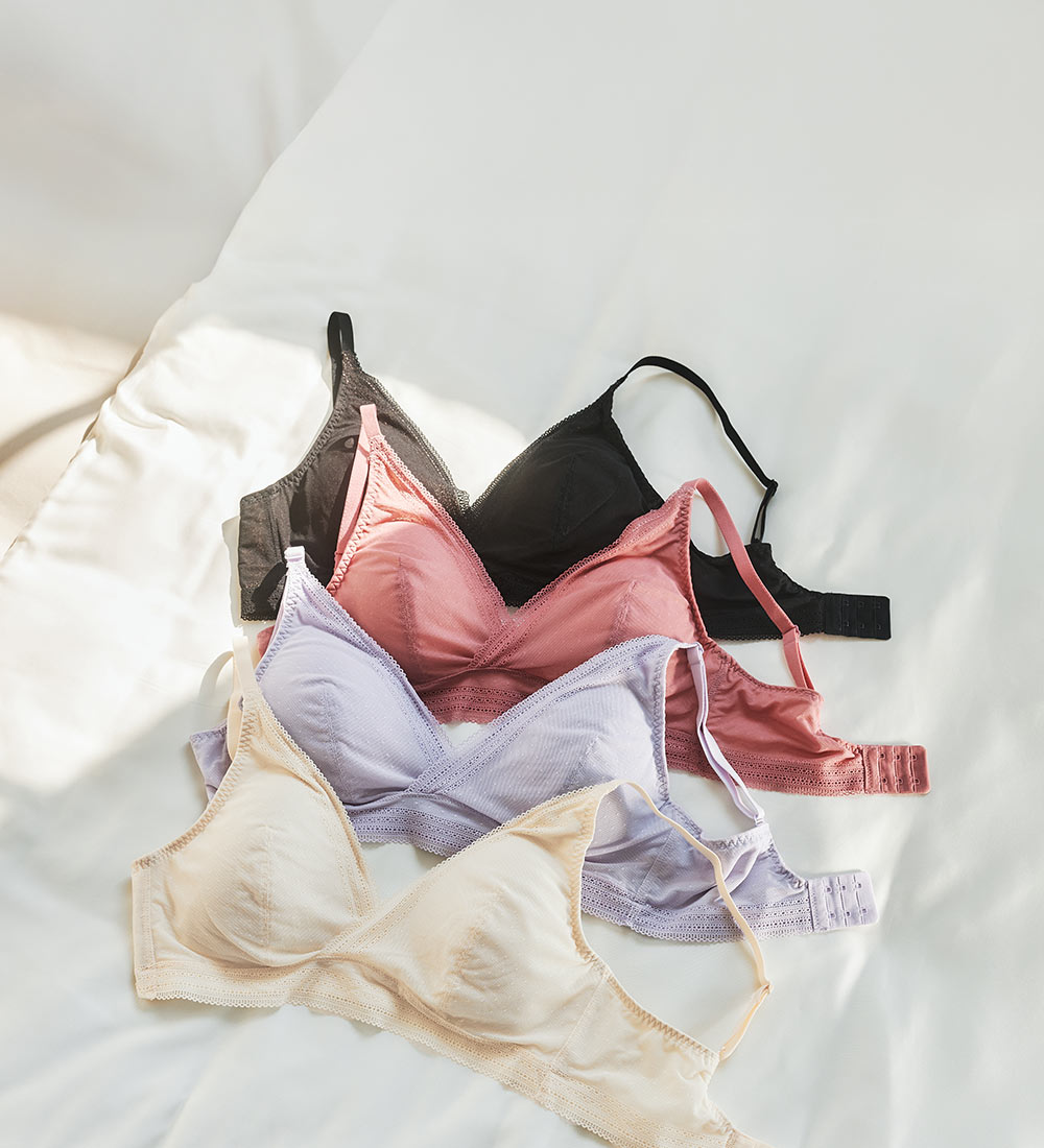 法式蕾絲抗菌月子內衣