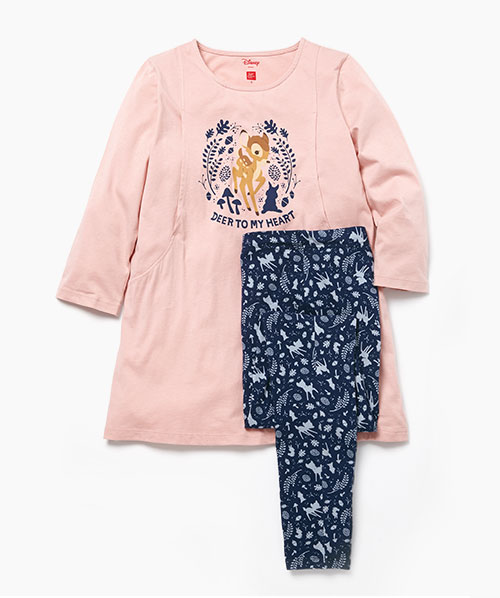 迪士尼小鹿斑比孕哺居家服組