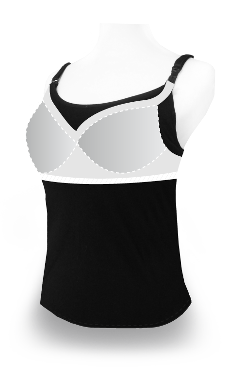 Bra Top 棉感孕哺乳洋裝 Bra Top 棉感孕哺乳洋裝
