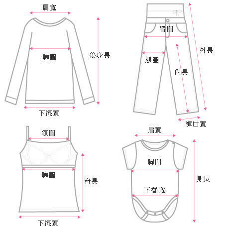 尺寸表 尺寸表