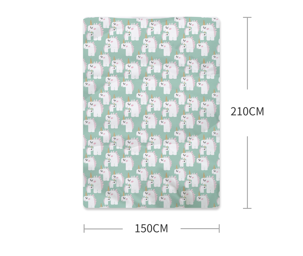 智慧調溫舒眠抗菌單人四季被-獨角獸(大人款)